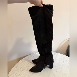 Chic Black Over the Knee Boots